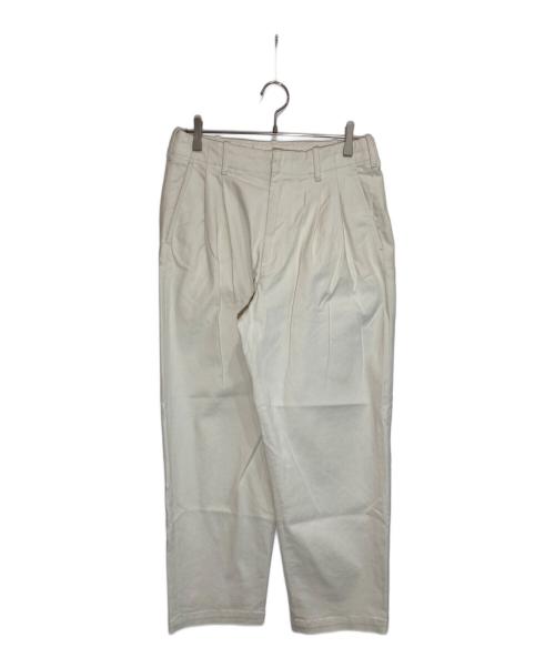 STEVEN ALAN（スティーブンアラン）STEVEN ALAN (スティーブンアラン) STRC DRILL 2PLEATED PANTS-BOLD ベージュ サイズ:Sの古着・服飾アイテム