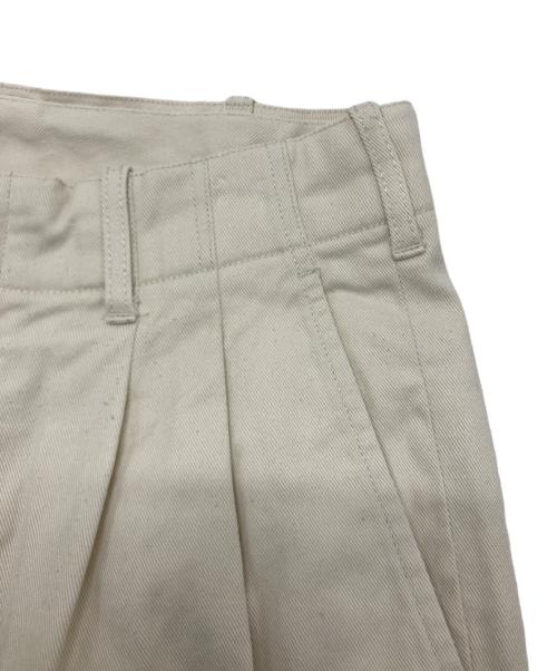 STEVEN ALAN（スティーブンアラン）STEVEN ALAN (スティーブンアラン) STRC DRILL 2PLEATED PANTS-BOLD ベージュ サイズ:Sの古着・服飾アイテム