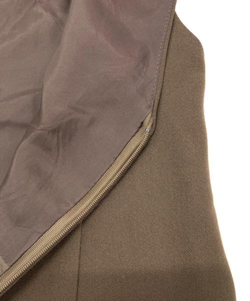 Noble（ノーブル）Noble (ノーブル) ストレートVネックワンピース ブラウン サイズ:36の古着・服飾アイテム