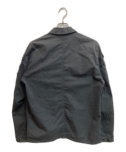 STONE ISLAND（ストーンアイランド）STONE ISLAND (ストーンアイランド) ZIP UP OVERSHIRT JACKET グレー サイズ:Ⅿの古着・服飾アイテム