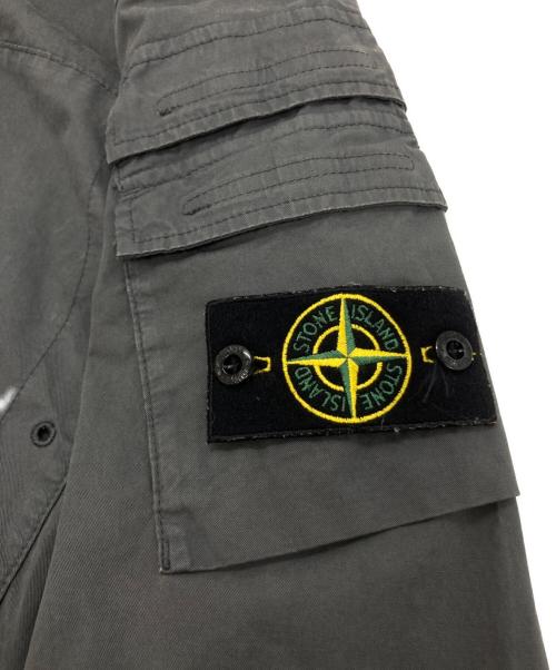 STONE ISLAND（ストーンアイランド）STONE ISLAND (ストーンアイランド) ZIP UP OVERSHIRT JACKET グレー サイズ:Ⅿの古着・服飾アイテム