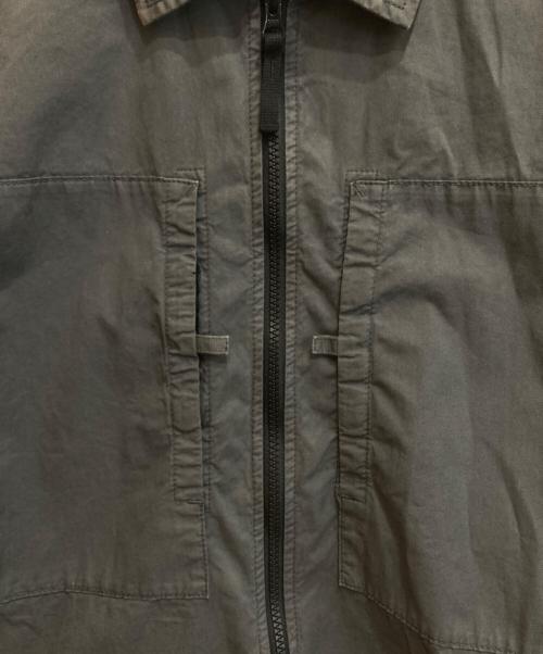 STONE ISLAND（ストーンアイランド）STONE ISLAND (ストーンアイランド) ZIP UP OVERSHIRT JACKET グレー サイズ:Ⅿの古着・服飾アイテム