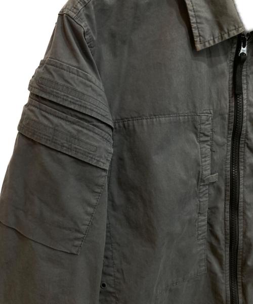 STONE ISLAND（ストーンアイランド）STONE ISLAND (ストーンアイランド) ZIP UP OVERSHIRT JACKET グレー サイズ:Ⅿの古着・服飾アイテム