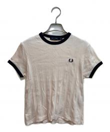 FRED PERRY（フレッドペリー）の古着「リンガーTシャツ」｜アイボリー