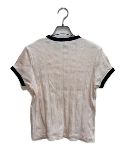 FRED PERRY（フレッドペリー）FRED PERRY (フレッドペリー) リンガーTシャツ アイボリー サイズ:SIZE UK8の古着・服飾アイテム