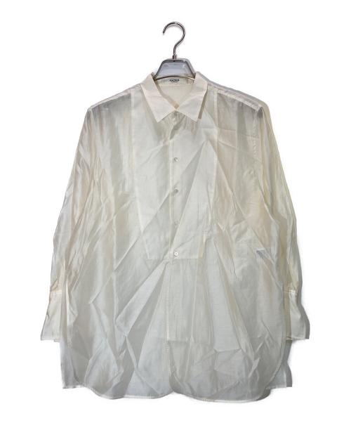 MACPHEE（マカフィー）MACPHEE (マカフィー) シースルーローンボザムチュニックシャツ ベージュ サイズ:36の古着・服飾アイテム