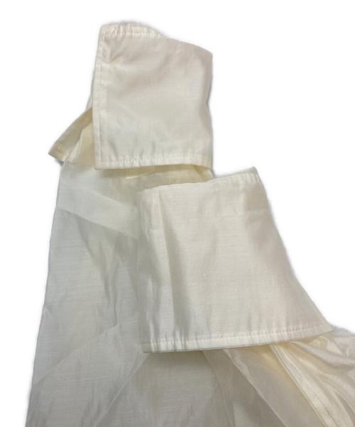 MACPHEE（マカフィー）MACPHEE (マカフィー) シースルーローンボザムチュニックシャツ ベージュ サイズ:36の古着・服飾アイテム