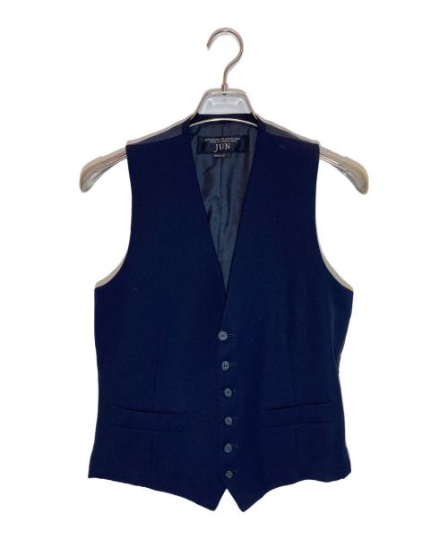 JUN（ジュン）JUN (ジュン) オールドセットアップ3ピーススーツ ネイビー サイズ:Lの古着・服飾アイテム