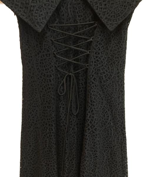 HER LIP TO（ハーリップトゥ）Her lip to (ハーリップトゥ) Como Back Lace-Up Dress ブラック サイズ:Ⅿの古着・服飾アイテム