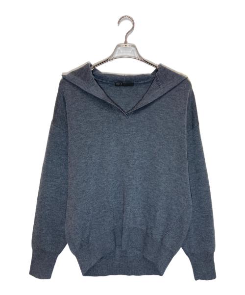Noble（ノーブル）Noble (ノーブル) 接結タック編みフードプルオーバー2 グレー サイズ:-の古着・服飾アイテム