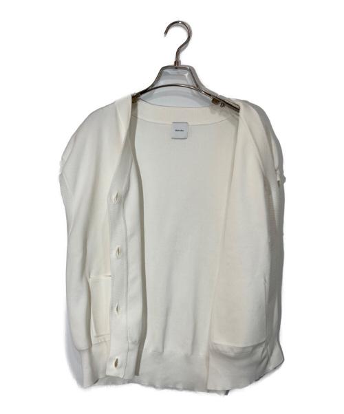 Spick and Span（スピック＆スパン）Spick and Span (スピック＆スパン) ウォッシャブルVネックニットベスト ホワイト サイズ:下記参照の古着・服飾アイテム