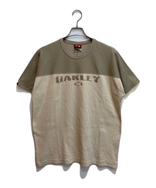 OAKLEY（オークリー）OAKLEY (オークリー) プリントTシャツ ベージュ サイズ:Lの古着・服飾アイテム