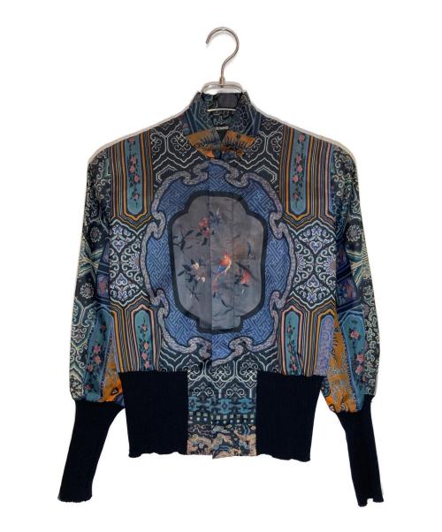 VIVIENNE TAM（ヴィヴィアンタム）VIVIENNE TAM (ヴィヴィアンタム) 総柄ジップブルゾン マルチカラーの古着・服飾アイテム