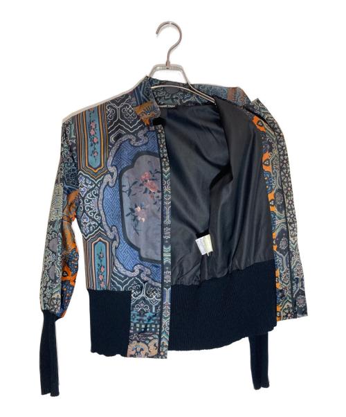 VIVIENNE TAM（ヴィヴィアンタム）VIVIENNE TAM (ヴィヴィアンタム) 総柄ジップブルゾン マルチカラーの古着・服飾アイテム