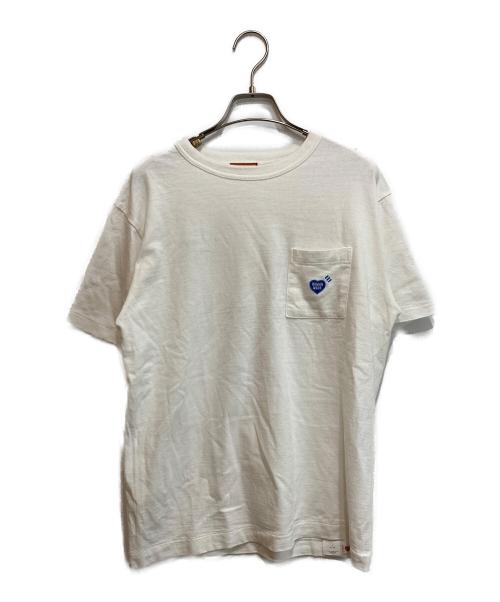 HUMAN MADE（ヒューマンメイド）HUMAN MADE (ヒューマンメイド) HERT POCKET T-SHIRT ホワイト サイズ:Sの古着・服飾アイテム