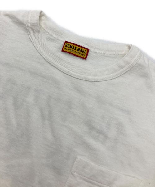 HUMAN MADE（ヒューマンメイド）HUMAN MADE (ヒューマンメイド) HERT POCKET T-SHIRT ホワイト サイズ:Sの古着・服飾アイテム