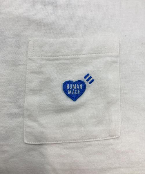 HUMAN MADE（ヒューマンメイド）HUMAN MADE (ヒューマンメイド) HERT POCKET T-SHIRT ホワイト サイズ:Sの古着・服飾アイテム