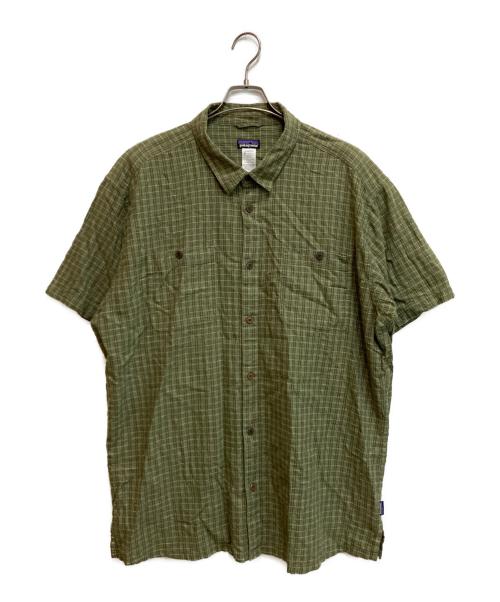 Patagonia（パタゴニア）Patagonia (パタゴニア) MIGRATION HEMP SHIRT グリーン サイズ:XXLの古着・服飾アイテム