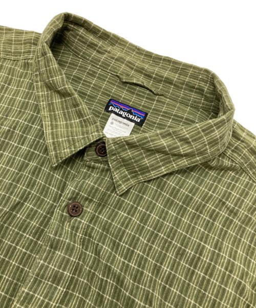 Patagonia（パタゴニア）Patagonia (パタゴニア) MIGRATION HEMP SHIRT グリーン サイズ:XXLの古着・服飾アイテム