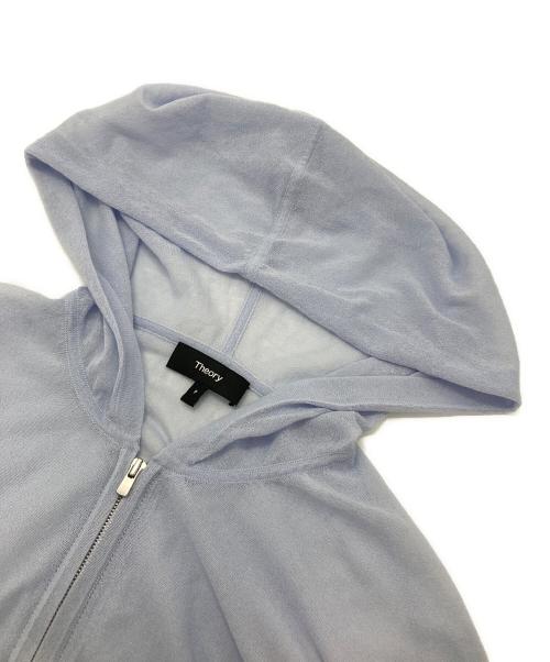 theory（セオリー）theory (セオリー) コットンシアーフルジップパーカ ー ブルー サイズ:SIZE Pの古着・服飾アイテム