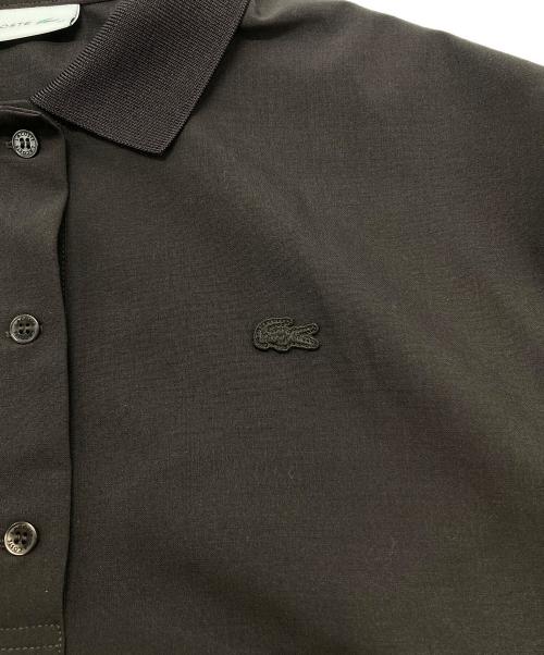 LACOSTE（ラコステ）LACOSTE (ラコステ) ウールブレンド サイドプリーツポロドレス ブラウン サイズ:38の古着・服飾アイテム