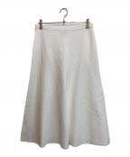 theoryセオリー）の古着「Wooster Crepe Knit Voluminous Skirt」｜ホワイト