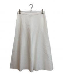 theory（セオリー）の古着「Wooster Crepe Knit Voluminous Skirt」｜ホワイト