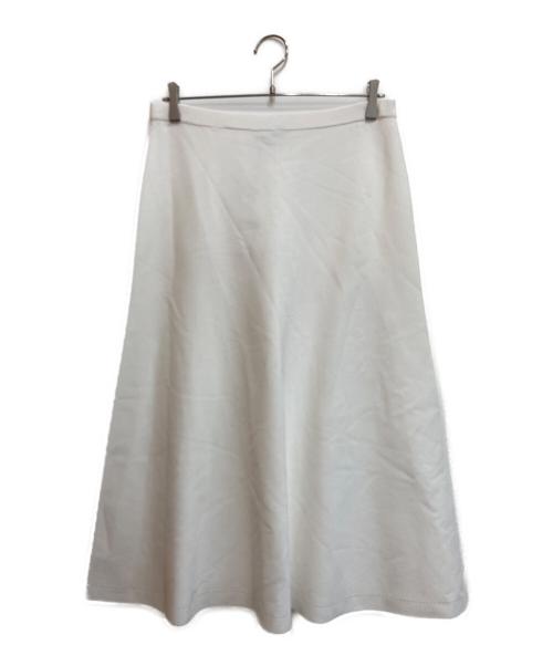 theory（セオリー）theory (セオリー) Wooster Crepe Knit Voluminous Skirt ホワイト サイズ:Sの古着・服飾アイテム