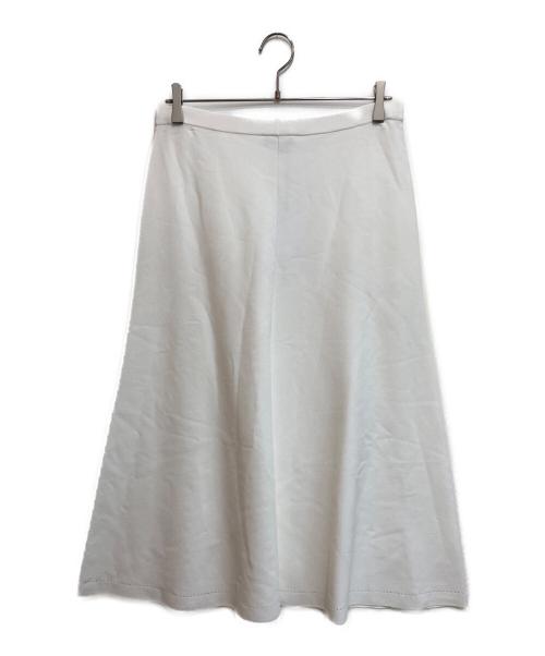 theory（セオリー）theory (セオリー) Wooster Crepe Knit Voluminous Skirt ホワイト サイズ:Sの古着・服飾アイテム
