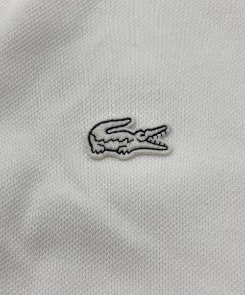 LACOSTE（ラコステ）LACOSTE (ラコステ) スキッパーネックポロシャツ ホワイト サイズ:38の古着・服飾アイテム
