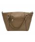 COACH (コーチ) ケイシー サッチェル 2WAY ハンドバッグ ベージュ：8000円