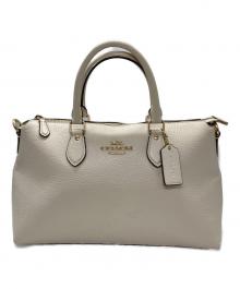 COACH（コーチ）の古着「ジョージア サッチェル ショルダー 2WAYバッグ」｜アイボリー