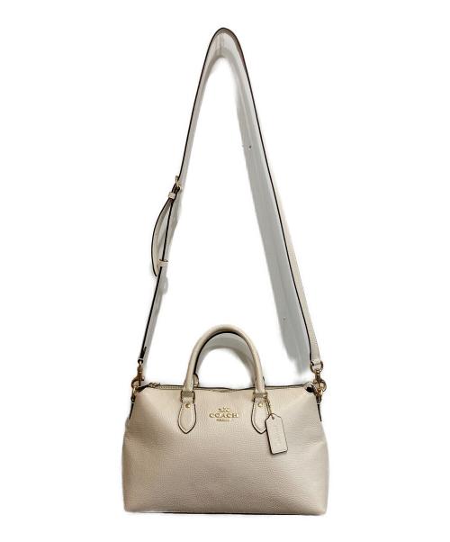 COACH（コーチ）COACH (コーチ) ジョージア サッチェル ショルダー 2WAYバッグ アイボリーの古着・服飾アイテム