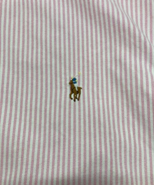 POLO RALPH LAUREN（ポロ・ラルフローレン）POLO RALPH LAUREN (ポロ・ラルフローレン) ストライプオックスフォードシャツ ピンク×ホワイト サイズ:Lの古着・服飾アイテム