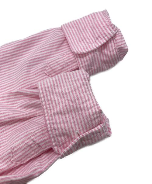 POLO RALPH LAUREN（ポロ・ラルフローレン）POLO RALPH LAUREN (ポロ・ラルフローレン) ストライプオックスフォードシャツ ピンク×ホワイト サイズ:Lの古着・服飾アイテム