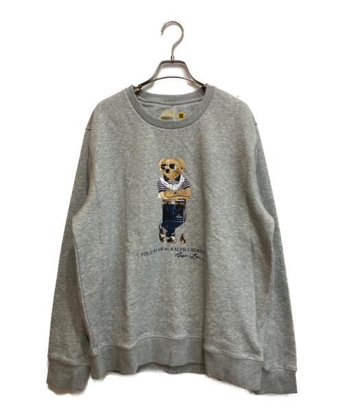POLO RALPH LAUREN（ポロ・ラルフローレン）POLO RALPH LAUREN (ポロ・ラルフローレン) ポロベアパフォーマンススウェット グレー サイズ:XLの古着・服飾アイテム