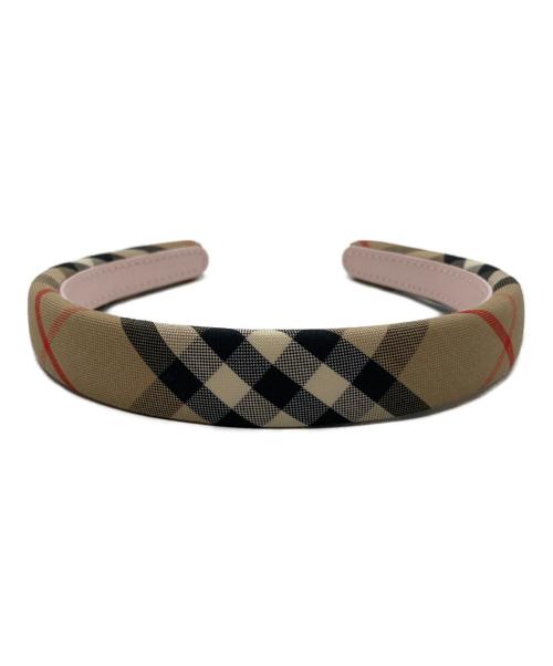 BURBERRY（バーバリー）BURBERRY (バーバリー) ノバチェックカチューシャ ベージュ サイズ:-の古着・服飾アイテム