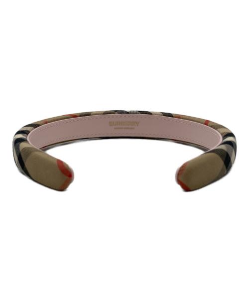 BURBERRY（バーバリー）BURBERRY (バーバリー) ノバチェックカチューシャ ベージュ サイズ:-の古着・服飾アイテム