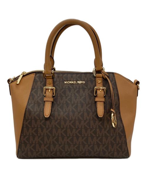 MICHAEL KORS（マイケルコース）MICHAEL KORS (マイケルコース) 2WAYショルダーバッグ ブラウンの古着・服飾アイテム