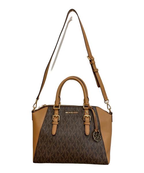 MICHAEL KORS（マイケルコース）MICHAEL KORS (マイケルコース) 2WAYショルダーバッグ ブラウンの古着・服飾アイテム