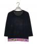 LEONARD PARIS (レオナール パリ) シルクブレンドラインストーンフラワーニット ブラック サイズ:Ｍ：10000円