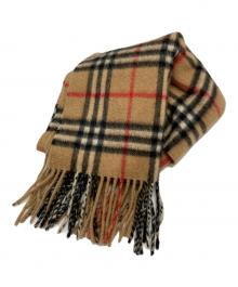 Burberry's（バーバリーズ）の古着「カシミヤノヴァチェックマフラー」｜ベージュ