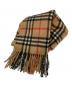 Burberry's（バーバリーズ）の古着「カシミヤノヴァチェックマフラー」｜ベージュ