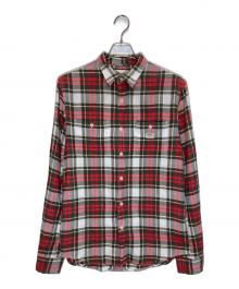 Denim & Supply Ralph Lauren（デニム＆サプライ ラルフローレン）の古着「チェックシャツ」｜アイボリー×レッド