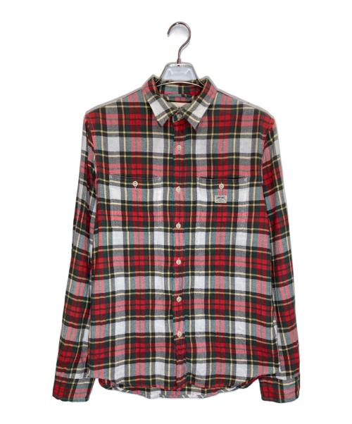 Denim & Supply Ralph Lauren（デニム＆サプライ ラルフローレン）DENIM & SUPPLY RALPH LAUREN (デニム＆サプライ ラルフローレン) チェックシャツ アイボリー×レッド サイズ:Sの古着・服飾アイテム