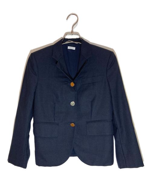 Thom Browne（トムブラウン）Thom Browne (トムブラウン) スリムフィット金釦テーラードジャケット ネイビー サイズ:36の古着・服飾アイテム
