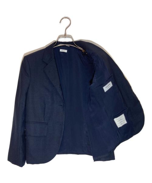 Thom Browne（トムブラウン）Thom Browne (トムブラウン) スリムフィット金釦テーラードジャケット ネイビー サイズ:36の古着・服飾アイテム