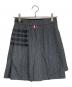 Thom Browne (トムブラウン) フランネル4-BARプリーツミニスカート グレー サイズ:36：40000円