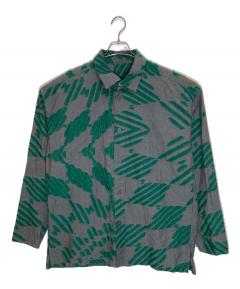 中古・古着通販】TAAKK (ターク) 22SS プリントシルクシャツ グリーン