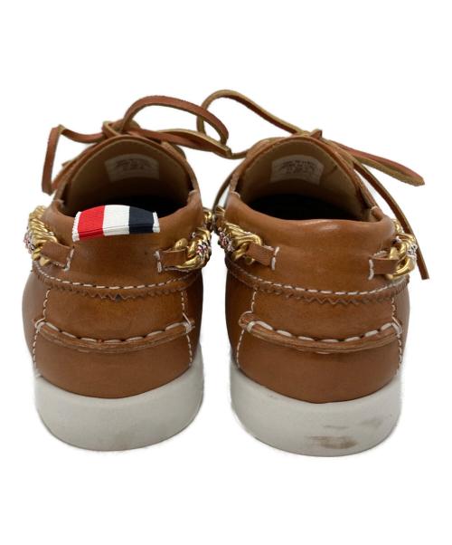 Thom Browne（トムブラウン）Thom Browne (トムブラウン) バケッタブローグボートシューズ ブラウン サイズ:37の古着・服飾アイテム